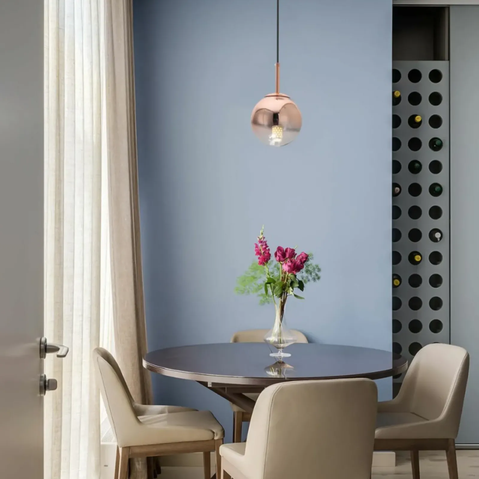 Sklep Kaja Lampa wisząca w kolorze różowego złota LP-2844/1P S MI z serii PALLA Cheap