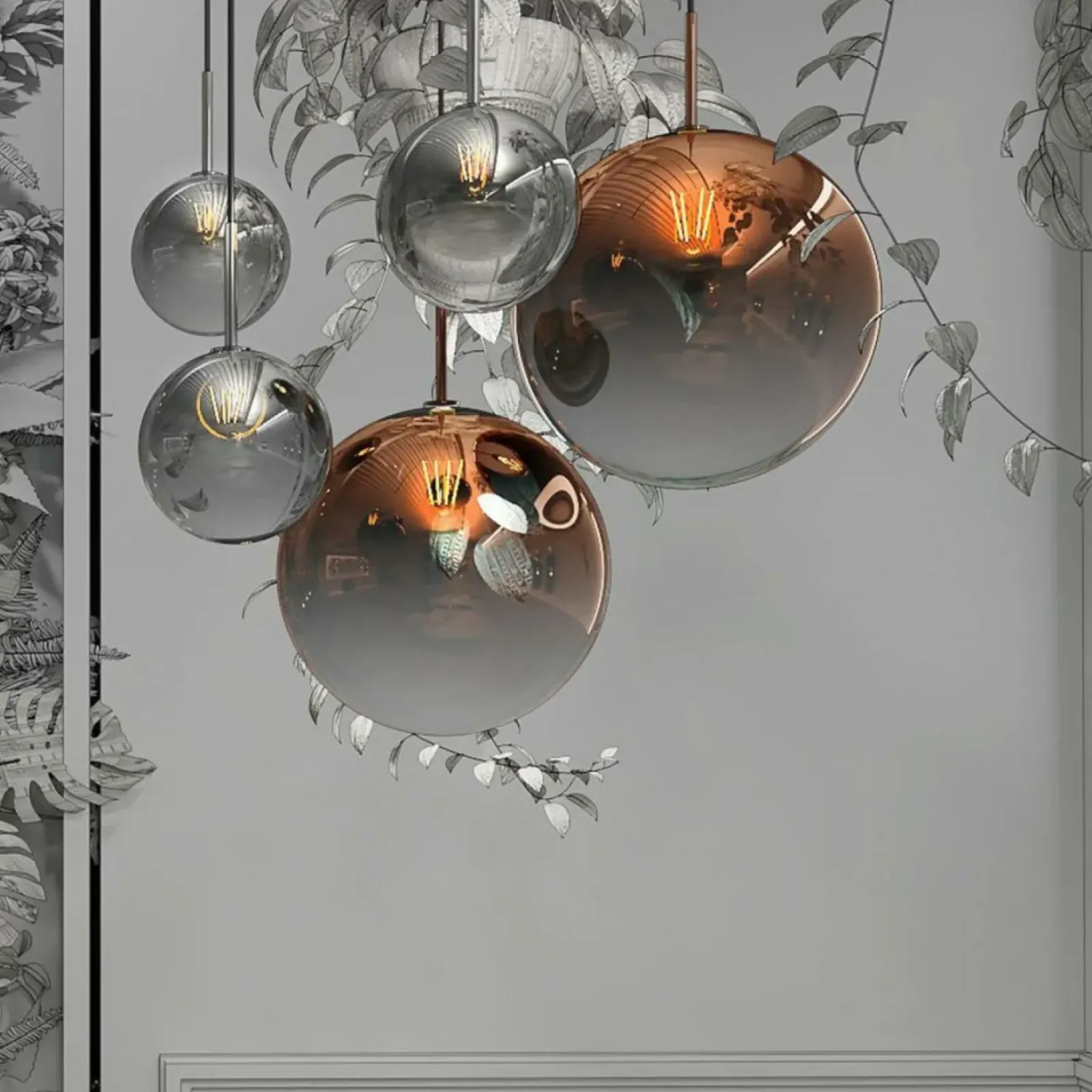 Sklep Kaja Lampa wisząca w kolorze różowego złota LP-2844/1P S MI z serii PALLA Cheap