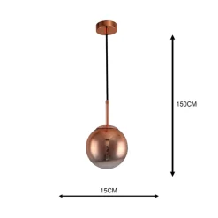 Sklep Kaja Lampa wisząca w kolorze różowego złota LP-2844/1P S MI z serii PALLA Cheap
