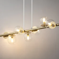 Sklep Kaja Lampa wisząca w kolorze złota, z kloszami SIG 40800 z serii AVOLA Sale