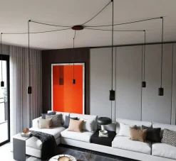 Sklep Kaja Lampa wisząca w kształcie pająka na gwinty GU10 524/6 | Kaja czarny Best Sale
