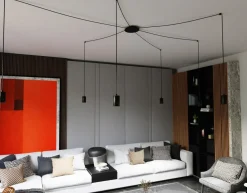 Sklep Kaja Lampa wisząca w kształcie pająka na gwinty GU10 524/6 | Kaja czarny Best Sale