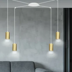 Sklep Kaja Lampa wisząca w kształcie pająka z tubami 527/4 | Kaja Oświetlenie Store