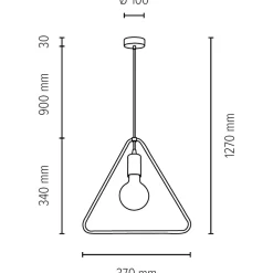 Sklep Kaja Lampa wisząca w minimalistycznym stylu 1652174 CARSTEN | Kaja Sale