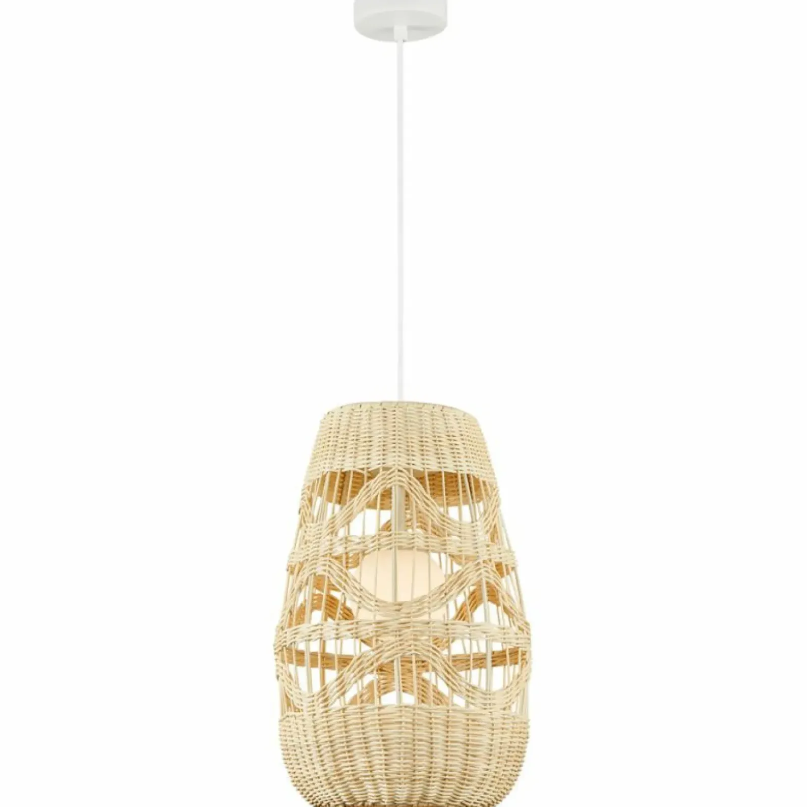 Sklep Kaja Lampa wisząca w stylu boho, pleciony abażur ML0352 ARONA | Kaja Fashion