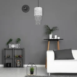 Sklep Kaja Lampa wisząca w stylu glamour, z kryształami MLP6434 z serii ALMERIA | Kaja Oświ* Żyrandole Z Abażurem