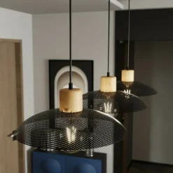 Sklep Kaja Lampa wisząca w stylu loft, idealna nad stół 1318/3 KOBE | Kaja czarny New