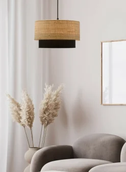 Sklep Kaja Lampa wisząca w stylu rustykalnym, z abażurem 31-21700 z serii RITANA | Kaja Ośw Best