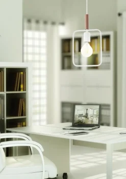 Sklep Kaja Lampa wisząca w stylu skandynawskim 31-73563 z serii FRAME | Kaja biały Clearance