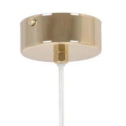 Sklep Kaja Lampa wisząca w złotym kolorze z białym kloszem K-5420 z serii REA New