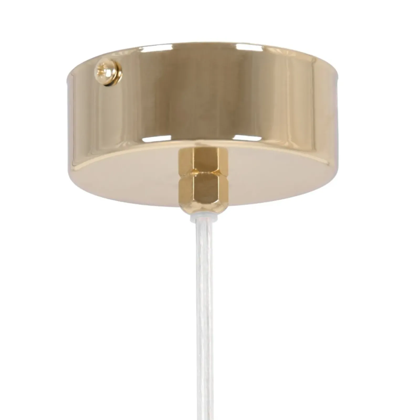 Sklep Kaja Lampa wisząca w złotym kolorze z białym kloszem K-5420 z serii REA New