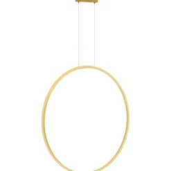 Sklep Kaja Lampa wisząca w złotym kolorze, ledowa ML8857 z serii SATURNO | Kaja Oświetlenie Shop
