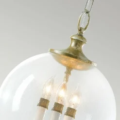 Sklep Kaja Lampa wisząca, świecznik w kloszu FE-ARGENTO-P z serii ARGENTO* Randole Tradycyjne