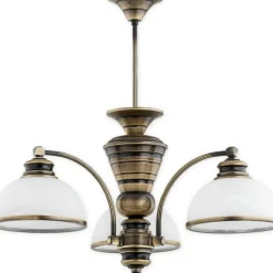 Sklep Kaja Lampa wisząca, żyrandol z trzema kloszami O3183 W3 PAT z serii PELION* Randole Tradycyjne