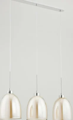 Sklep Kaja Lampa wisząca z 3 bursztynowymi kloszami AL 60139 | Kaja Discount