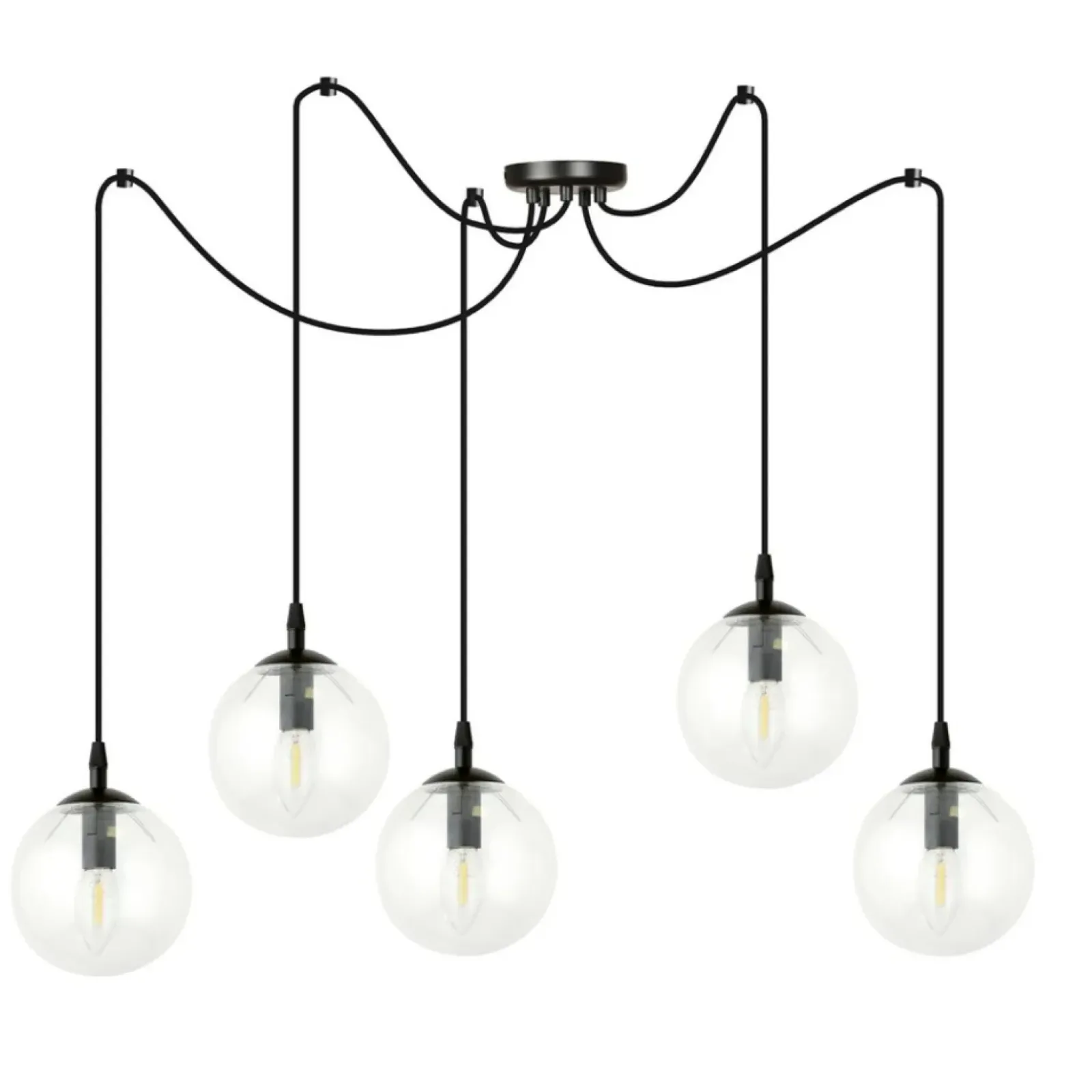 Sklep Kaja Lampa wisząca z 5 kloszami dająca dużo światła 936/5 | Kaja Sale