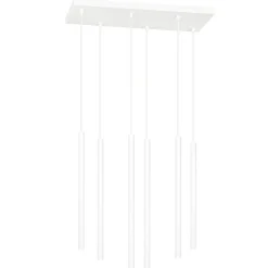 Sklep Kaja Lampa wisząca z 6 tubami w m kolorze 553/6 | Kaja Oświetlenie biały Shop