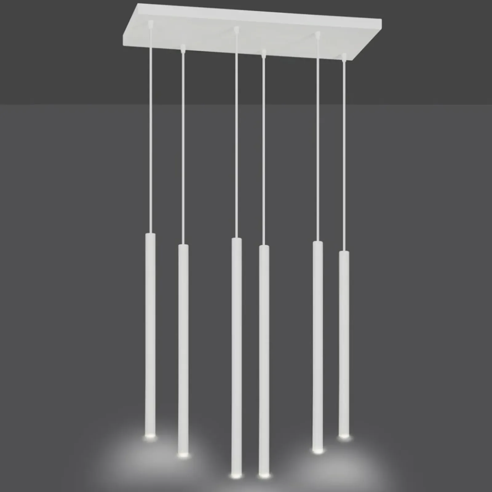 Sklep Kaja Lampa wisząca z 6 tubami w m kolorze 553/6 | Kaja Oświetlenie biały Shop