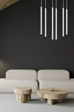 Sklep Kaja Lampa wisząca z 6 tubami w m kolorze 553/6 | Kaja Oświetlenie biały Shop