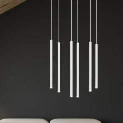 Sklep Kaja Lampa wisząca z 6 tubami w m kolorze 553/6 | Kaja Oświetlenie biały Shop