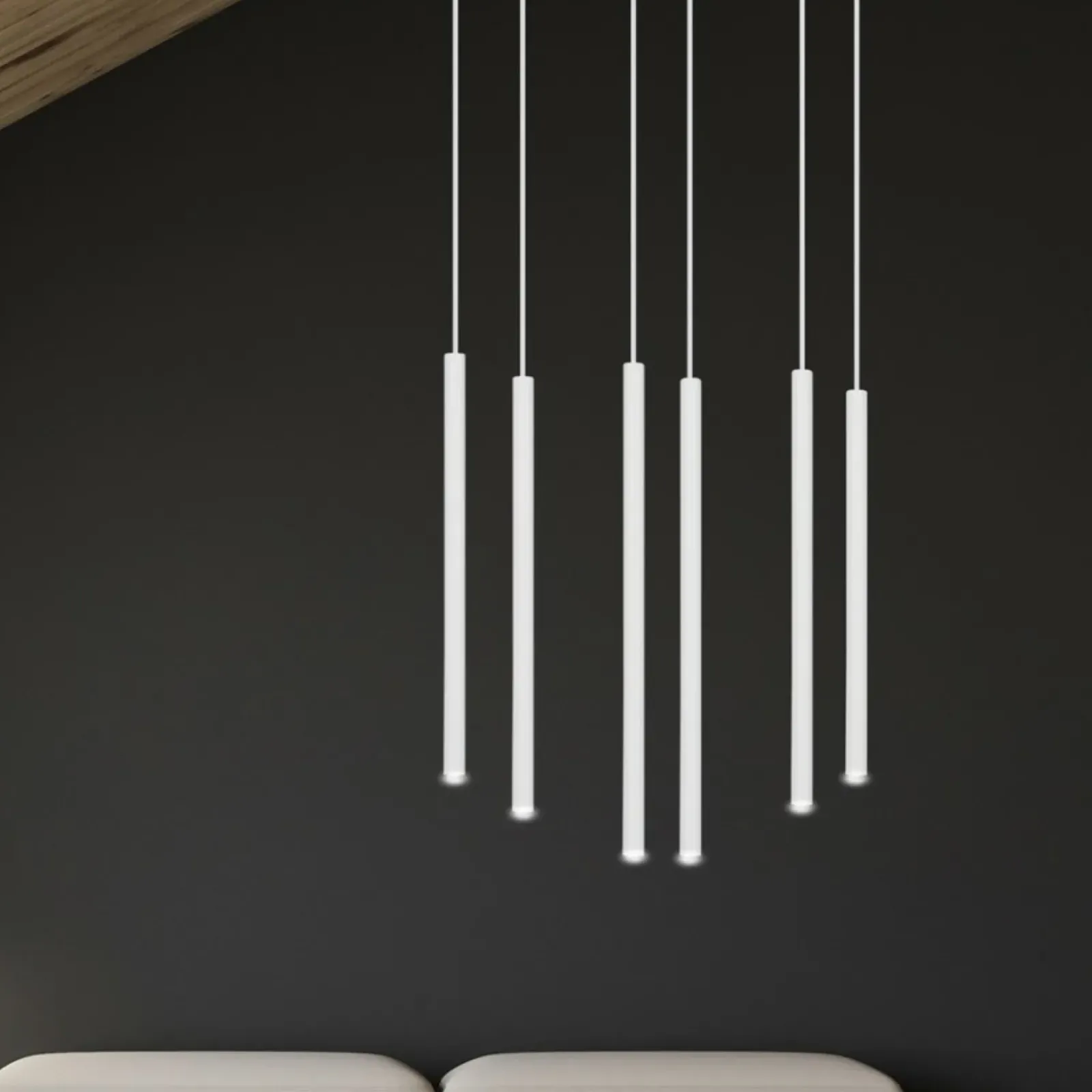 Sklep Kaja Lampa wisząca z 6 tubami w m kolorze 553/6 | Kaja Oświetlenie biały Shop