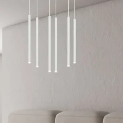 Sklep Kaja Lampa wisząca z 6 tubami w m kolorze 553/6 | Kaja Oświetlenie biały Shop
