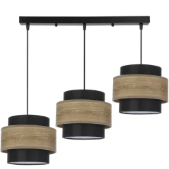 Sklep Kaja Lampa wisząca z abażurami w stylu rustykalnym 33-17895 TWIN | Kaja Cheap