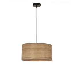 Sklep Kaja Lampa wisząca z abażurem imitującym drewno 31-18373 LEGNO | Kaja Cheap