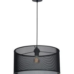 Sklep Kaja Lampa wisząca z abażurem, na jedną żarówkę LX 8173 z serii FELIX czarny Best Sale