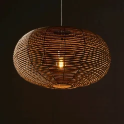 Sklep Kaja Lampa wisząca z abażurem w stylu naturalnym 11155 RATTAN | Kaja Best Sale