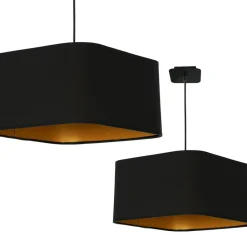 Sklep Kaja Lampa wisząca z abażurem w stylu hotelowym ML6368 NAPOLI | Kaja Discount