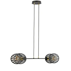 Sklep Kaja Lampa wisząca z ażurowymi osłonkami na żarówki 1146/2 PLAYA | Kaja czarny Store