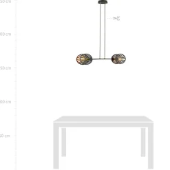 Sklep Kaja Lampa wisząca z ażurowymi osłonkami na żarówki 1146/2 PLAYA | Kaja czarny Store
