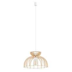 Sklep Kaja Lampa wisząca z beżową osłoną żarówki 10572 KYMI | Kaja Oświetlenie Flash Sale