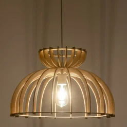 Sklep Kaja Lampa wisząca z beżową osłoną żarówki 10572 KYMI | Kaja Oświetlenie Flash Sale