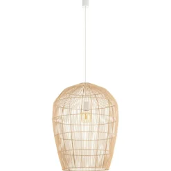Sklep Kaja Lampa wisząca z beżowym abażurem 11165 HAITI | Kaja Oświetlenie Store