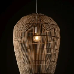 Sklep Kaja Lampa wisząca z beżowym abażurem 11165 HAITI | Kaja Oświetlenie Store