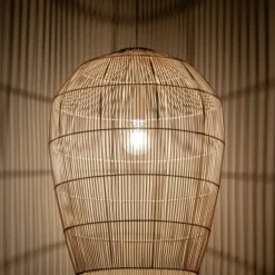 Sklep Kaja Lampa wisząca z beżowym abażurem 11165 HAITI | Kaja Oświetlenie Store