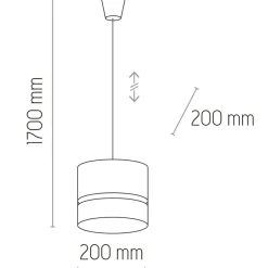 Sklep Kaja Lampa wisząca z biało-ratanowym abażurem TK 6534 PAGLIA | Kaja Outlet