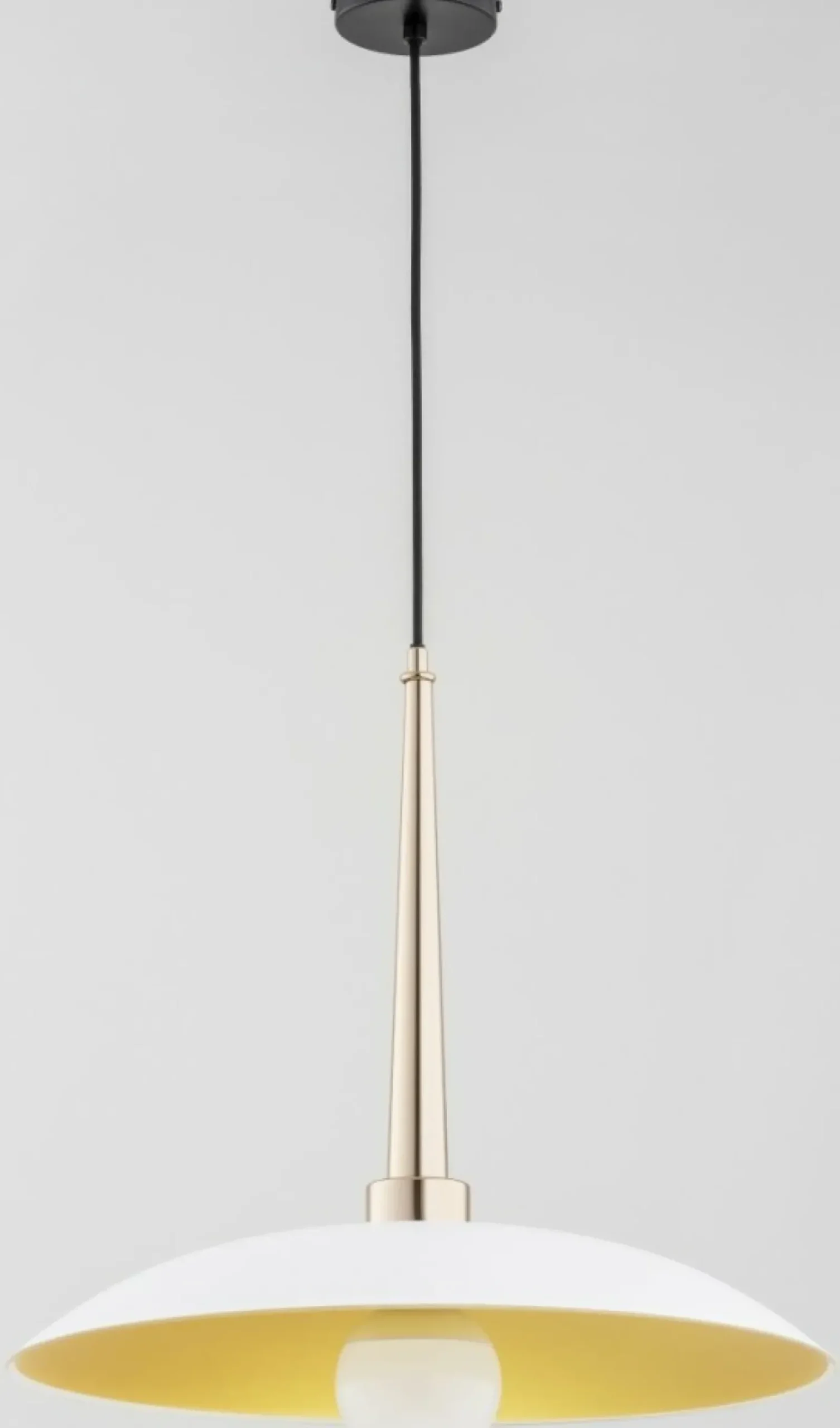 Sklep Kaja Lampa wisząca z biały, szerokim kloszem AL 60917 | Kaja Shop