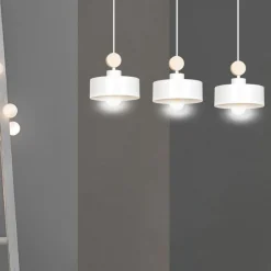 Sklep Kaja Lampa wisząca z mi kloszami na duży gwint 583/3 | Kaja biały Flash Sale