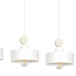 Sklep Kaja Lampa wisząca z mi kloszami na duży gwint 583/3 | Kaja biały Flash Sale