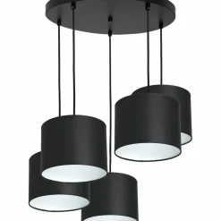 Sklep Kaja Lampa wisząca z białymi wnętrzami abażurów LX 3476 z serii ARDEN czarny Sale