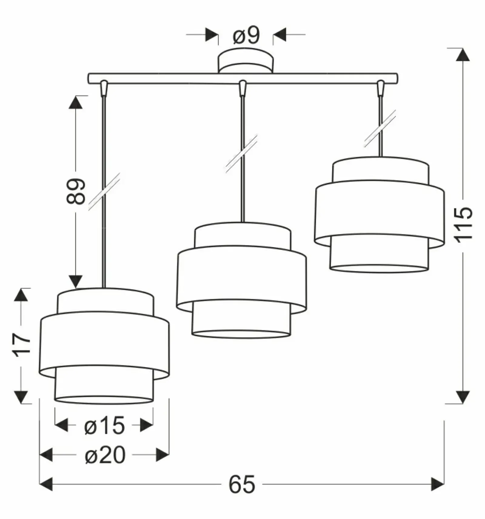 Sklep Kaja Lampa wisząca z bordowymi dodatkami 33-23988 TOSCANA | Kaja Shop