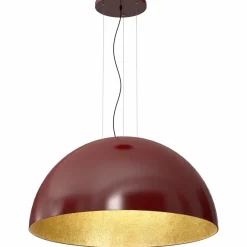 Sklep Kaja Lampa wisząca z burgundowo-złotym kloszem LX 1694 z serii COMPO | Kaja Fashion