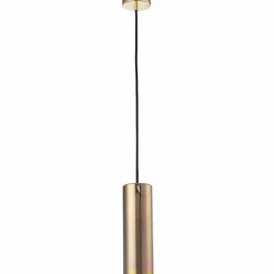 Sklep Kaja Lampa wisząca z bursztynowym kloszem P011PL-01G GIOIA | Kaja Discount