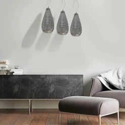 Sklep Kaja Lampa wisząca z owanymi kloszami ML5481 PETRA | Kaja Oświetlenie chrom Cheap