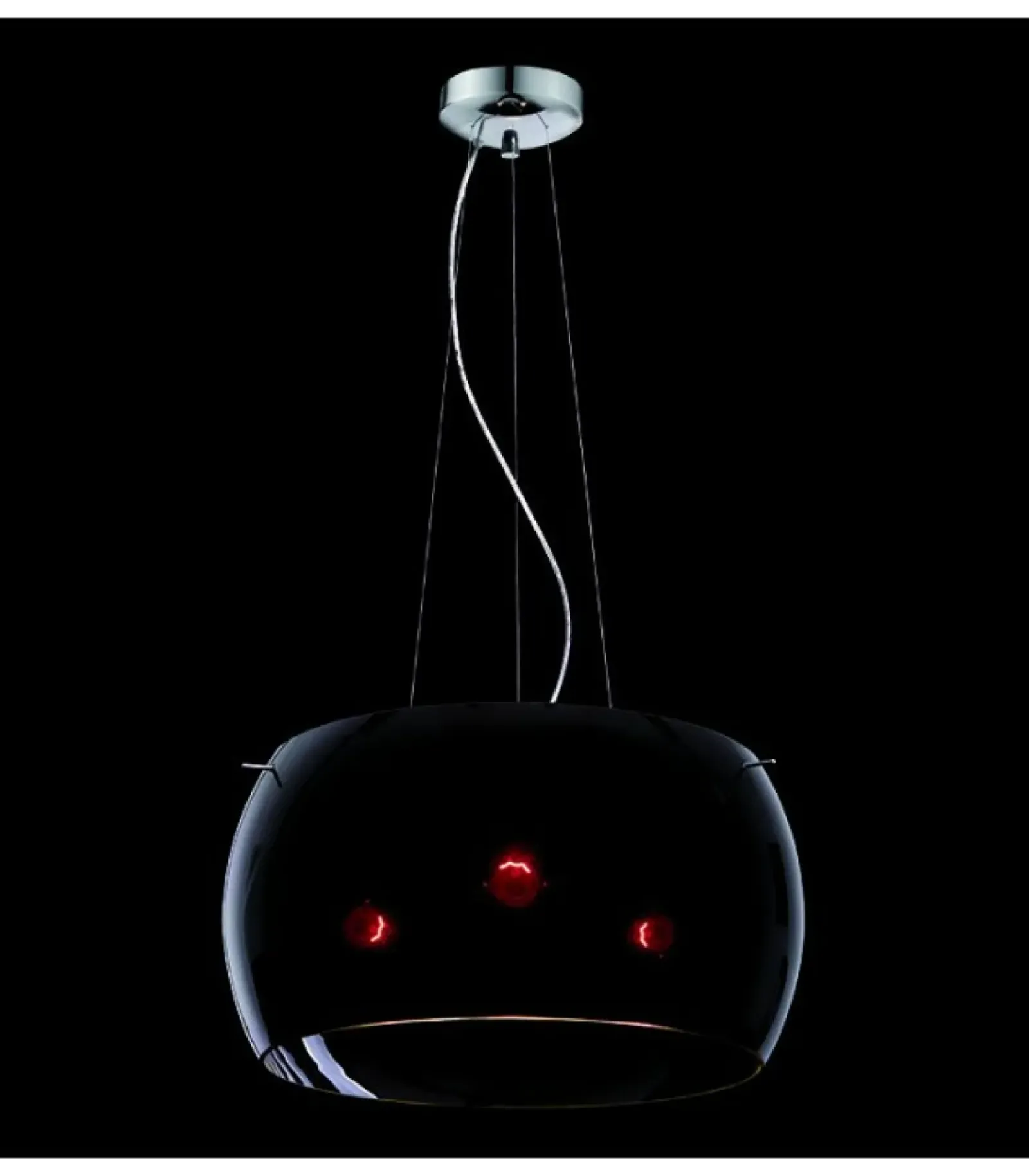 Sklep Kaja Lampa wisząca z ciemny, dymionym kloszem 67472 GALAXIA | Kaja Online