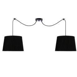 Sklep Kaja Lampa wisząca z czarno-złotymi abażurami 32-10254 z serii GILLO | Kaja czarny Clearance