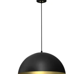 Sklep Kaja Lampa wisząca z czarno-złotym, otwartym kloszem MLP7973 z serii BETA | Kaja Oświ Best Sale